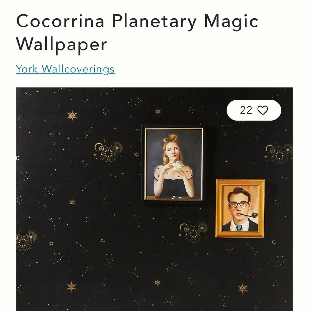 Anthropologie Cocorrina Planetary Magic Wallpaper 2 Rolls NWT